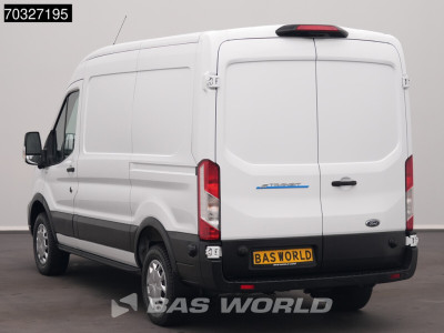 Ford e-Transit 184pk Elektrisch 68kWh 317km WLTP L2H2 Navi Airco Cruise Parkeersensoren v+a SYNC4-Display CarPlay L2 Airco Cruise control 6