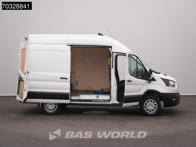 Ford e-Transit 184pk Elektrisch 68kWh 317km WLTP L2H3 Hoog Dak Navi Airco Cruise Parkeersensoren v+a SYNC4-Display CarPlay L2 Airco Cruise control 7