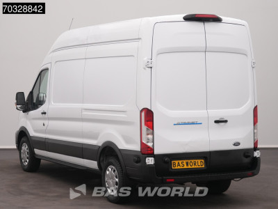Ford e-Transit 184pk Elektrisch 68kWh 317km WLTP L3H3 Hoog Dak Navi Airco Cruise Parkeersensoren v+a SYNC4-Display CarPlay L3 Airco Cruise control 6