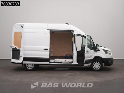 Ford e-Transit 184pk Elektrisch 68kWh 317km WLTP L3H3 Hoog Dak Navi Airco Cruise Parkeersensoren v+a SYNC4-Display CarPlay L3 Airco Cruise control 7