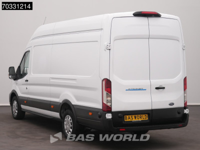 Ford e-Transit 184pk Elektrisch 68kWh 317km WLTP L4H3 Hoog Dak Navi Airco Cruise Parkeersensoren v+a SYNC4-Display CarPlay L4 Airco Cruise control 7