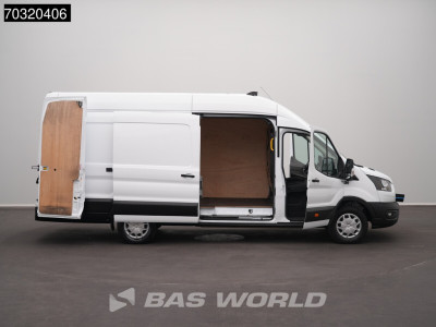 Ford e-Transit 184pk Elektrisch 68kWh 317km WLTP L4H3 Hoog Dak Navi Airco Cruise Parkeersensoren v+a SYNC4-Display CarPlay L4 Jumbo Airco Cruise control 10
