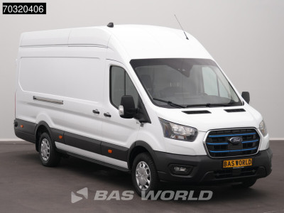 Ford e-Transit 184pk Elektrisch 68kWh 317km WLTP L4H3 Hoog Dak Navi Airco Cruise Parkeersensoren v+a SYNC4-Display CarPlay L4 Jumbo Airco Cruise control 8