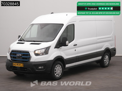 Ford e-Transit 184pk L3H2 L3 Elektrisch 68kWh 317km WLTP Navi 360camera Cruise SYNC4-Display CarPlay Airco Cruise control