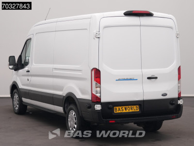 Ford e-Transit 184pk L3H2 L3 Elektrisch 68kWh 317km WLTP Navi Airco Cruise Parkeersensoren v+a SYNC4-Display CarPla Airco Cruise control 7