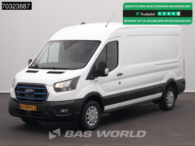 Ford e-Transit 184pk L3H2 L3 Elektrisch 68kWh 317km WLTP Navi Airco Cruise Parkeersensoren v+a SYNC4-Display CarPlay Airco Cruise control
