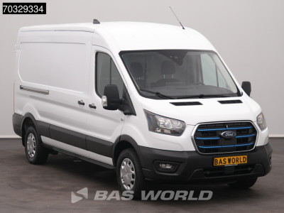 Ford e-Transit 184pk L3H2 L3 Elektrisch 68kWh 317km WLTP Navi Airco Cruise Parkeersensoren v+a SYNC4-Display CarPlay Airco Cruise control 5