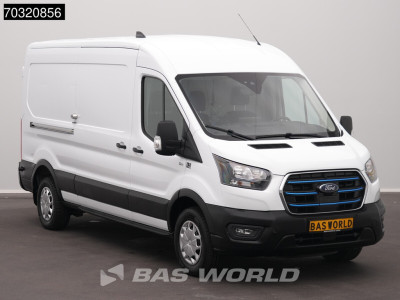Ford e-Transit 184pk L3H2 L3 Elektrisch 68kWh 317km WLTP Navi Airco Cruise Parkeersensoren v+a SYNC4-Display CarPlay Airco Cruise control 7