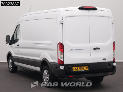 Ford e-Transit 184pk L3H2 L3 Elektrisch 68kWh 317km WLTP Navi Airco Cruise Parkeersensoren v+a SYNC4-Display CarPlay Airco Cruise control 7