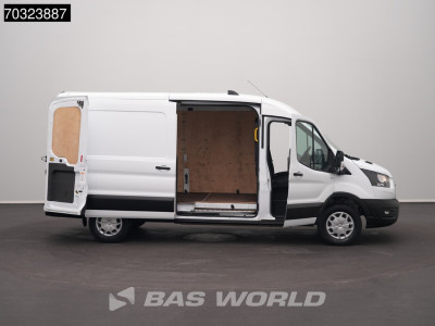 Ford e-Transit 184pk L3H2 L3 Elektrisch 68kWh 317km WLTP Navi Airco Cruise Parkeersensoren v+a SYNC4-Display CarPlay Airco Cruise control 8