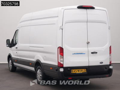 Ford e-Transit 184pk L4H3 L4 Elektrisch 68kWh 317km WLTP Navi Airco Cruise Parkeersensoren v+a SYNC4-Display CarPlay Hoog Dak Airco Cruise control 6