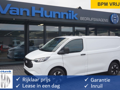 Ford e-Transit Custom 320S 218PK 64KWH Trend AUT BPM VRIJ!! Apple CP / Android A, LED, 2300KG Trekgewicht NR. EC02
