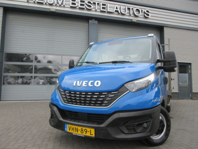 Iveco 40C18 40c18 3.0, 180pk, Euro 6, DC, Openlaadbak, Oprijwagen, Oprijauto,  Airco. foto 3