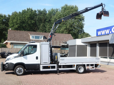 Iveco 50 C 15 50 C 150 Openbak+ kraan HIAB 3.0L motor foto 6