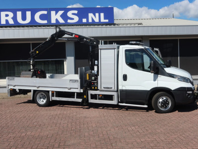 Iveco 50C15 Openbak+ Kraan Hiab foto 15