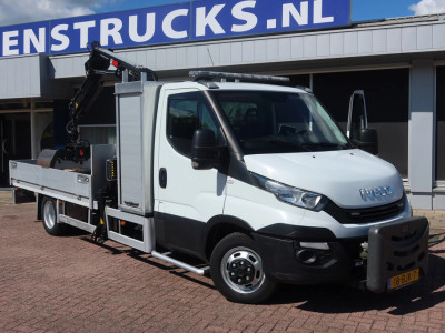 Iveco 50C15 Openbak+ Kraan Hiab foto 2