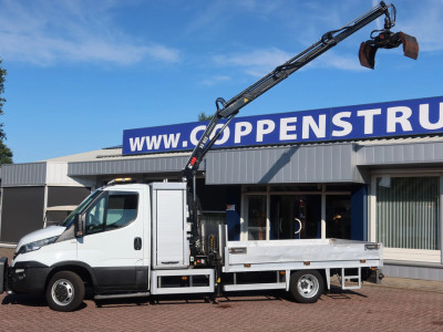 Iveco 50C150 Open Bak + Kraan HIAB foto 2