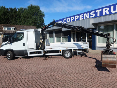Iveco 50C150 Open Bak + Kraan HIAB foto 3