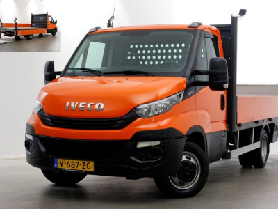 Iveco Daily 35C14 136pk E6 Open Laadbak met laadklep en trekhaak 3500kg 04-2019
