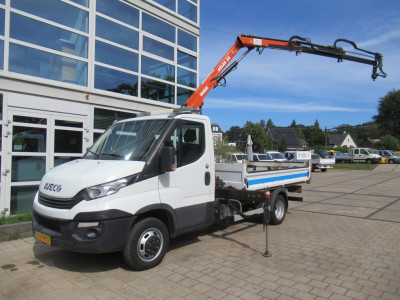 Iveco Daily 35C15 3.0 Kipper - Tipper + ATLAS Kraan Kran Crane foto 13