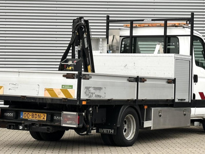 Iveco Daily 50C14N 3.0 375 CNG Openlaadbak met kraan HIAB Topstaat foto 3