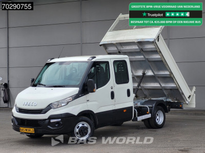 Iveco Daily 35C12 Kipper Dubbel Cabine Dubbellucht 3,5t Trekhaak Airco Cruise Camera Euro6 Tipper Benne Kieper 2m3 Airco Trekhaak Cruise control