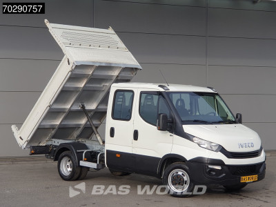 Iveco Daily 35C12 Kipper Dubbel Cabine Dubbellucht 3,5t Trekhaak Airco Cruise Camera Euro6 Tipper Benne Kieper 2m3 Airco Trekhaak Cruise control foto 3
