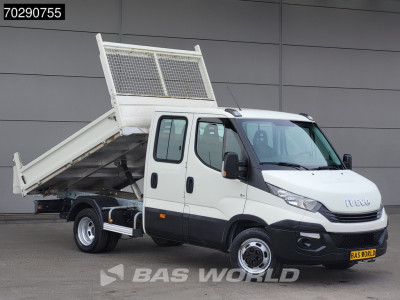 Iveco Daily 35C12 Kipper Dubbel Cabine Dubbellucht 3,5t Trekhaak Airco Cruise Camera Euro6 Tipper Benne Kieper 2m3 Airco Trekhaak Cruise control 3