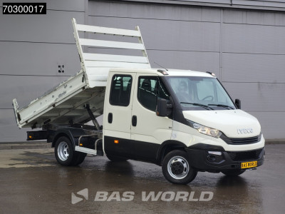 Iveco Daily 35C12 Kipper Dubbel Cabine Dubbellucht 3,5t Trekhaak Euro6 Tipper Benne Kieper Trekhaak foto 3