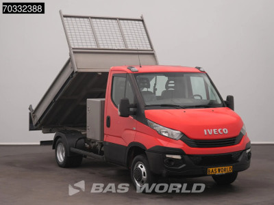 Iveco Daily 35C12 Kipper Tipper 3,5t  Dubbellucht met Kist Trekhaak Airco Cruise Euro6 Tipper Benne Kieper Airco Trekhaak Cruise control foto 5