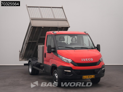 Iveco Daily 35C12 Kipper met Kist 3500kg trekhaak Euro6 Airco Cruise Kieper Benne Open laadbak Tipper Airco Trekhaak Cruise control foto 5