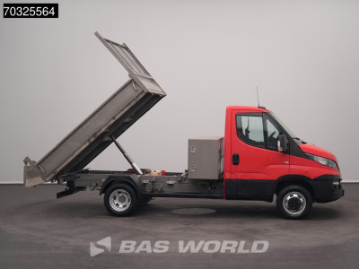 Iveco Daily 35C12 Kipper met Kist 3500kg trekhaak Euro6 Airco Cruise Kieper Benne Open laadbak Tipper Airco Trekhaak Cruise control foto 7