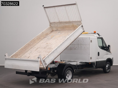 Iveco Daily 35C12 Kipper met Kist Dubbellucht 3,5t Trekhaak Airco Cruise Euro6 Tipper Benne Kieper Airco Trekhaak Cruise control 2