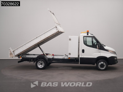 Iveco Daily 35C12 Kipper met Kist Dubbellucht 3,5t Trekhaak Airco Cruise Euro6 Tipper Benne Kieper Airco Trekhaak Cruise control 8