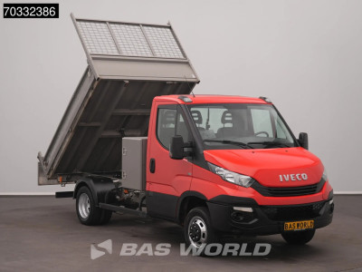 Iveco Daily 35C12 Kipper met Kist Dubbellucht 3,5t Trekvermogen Airco Cruise Euro6 Tipper Benne Kieper Airco Trekhaak Cruise control foto 5