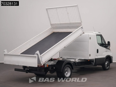 Iveco Daily 35C14 Automaat Dubbellucht Kipper met Kist 3,5t Trekhaak Airco Cruise Euro6 Tipper Benne Kieper Airco Trekhaak Cruise control 2