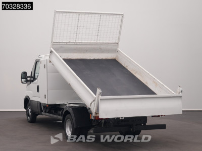 Iveco Daily 35C14 Automaat Dubbellucht Kipper met Kist 3,5t Trekhaak Airco Cruise Euro6 Tipper Benne Kieper Airco Trekhaak Cruise control 6