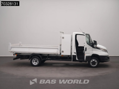 Iveco Daily 35C14 Automaat Dubbellucht Kipper met Kist 3,5t Trekhaak Airco Cruise Euro6 Tipper Benne Kieper Airco Trekhaak Cruise control 7
