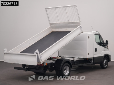 Iveco Daily 35C14 Automaat Dubbellucht Open Laadbak met Kist 3,5t Trekhaak Airco Cruise Euro6 Open Box Pritsche Pickup Airco Trekhaak Cruise control foto 2