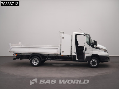Iveco Daily 35C14 Automaat Dubbellucht Open Laadbak met Kist 3,5t Trekhaak Airco Cruise Euro6 Open Box Pritsche Pickup Airco Trekhaak Cruise control foto 7