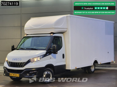 Iveco Daily 35C14 Automaat XXL 530cm Bakwagen Luchtvering Camera Airco Cruise Meubelbak Plancher Verkoopwagen Foodtruck 29m3 Airco Cruise control