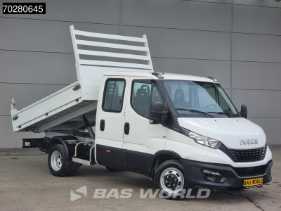 Iveco Daily 35C14 Kipper Dubbel Cabine Dubbellucht 3,5t Trekhaak Airco Cruise Tipper Benne Kieper Airco Dubbel cabine Trekhaak Cruise control