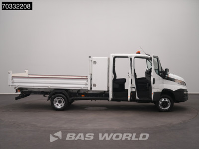 Iveco Daily 35C14 Kipper Dubbel Cabine met Kist Dubbellucht 3,5t Trekhaak Airco Cruise Euro6 Tipper Benne Kieper Airco Trekhaak Cruise control foto 10