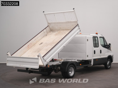 Iveco Daily 35C14 Kipper Dubbel Cabine met Kist Dubbellucht 3,5t Trekhaak Airco Cruise Euro6 Tipper Benne Kieper Airco Trekhaak Cruise control foto 2