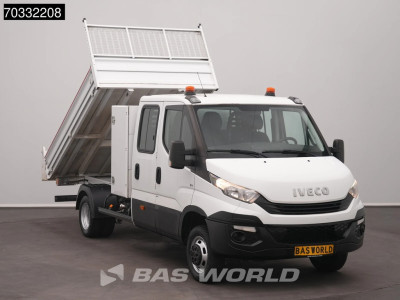 Iveco Daily 35C14 Kipper Dubbel Cabine met Kist Dubbellucht 3,5t Trekhaak Airco Cruise Euro6 Tipper Benne Kieper Airco Trekhaak Cruise control foto 5