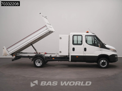 Iveco Daily 35C14 Kipper Dubbel Cabine met Kist Dubbellucht 3,5t Trekhaak Airco Cruise Euro6 Tipper Benne Kieper Airco Trekhaak Cruise control foto 8