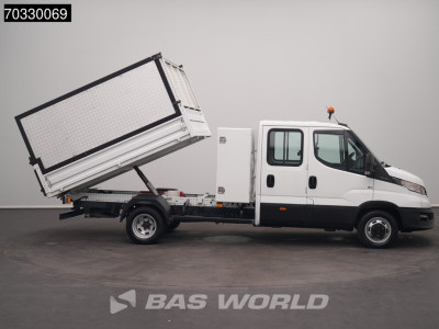 Iveco Daily 35C14 Kipper Dubbel Cabine met Kist Huif Dubbellucht 3,5t Trekhaak Airco Camera Euro6 Tipper Benne Kieper Airco Trekhaak Cruise control 9