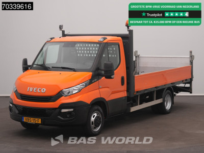 Iveco Daily 35C14 Laadklep Dubbellucht Open Laadbak 3,5t Trekhaak Airco Cruise Euro6 Pritsche Pickup Airco