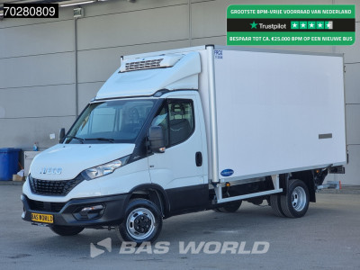 Iveco Daily 35C14 Vriezer Koelwagen Laadklep Zijdeur Dubbellucht Thermo King V-300 MAX Airco Cruise Vries Vriezer Koel Koeler Kühl Kühlwagen Frigo Airco Cruise control