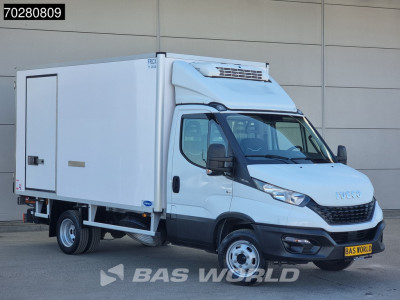 Iveco Daily 35C14 Vriezer Koelwagen Laadklep Zijdeur Dubbellucht Thermo King V-300 MAX Airco Cruise Vries Vriezer Koel Koeler Kühl Kühlwagen Frigo Airco Cruise control foto 5